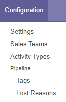 Configuration Dropdown