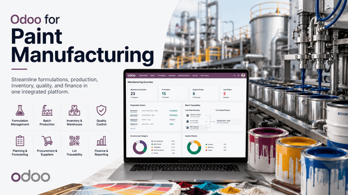 How Odoo Helps Paint Manufacturers Improve Production Efficiency